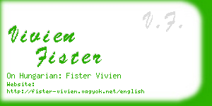 vivien fister business card